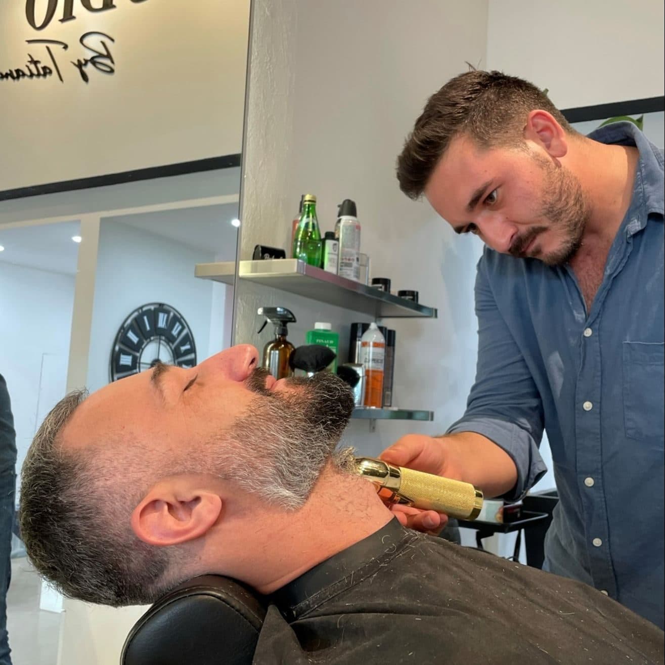 Haircut & Hot Steam Shave at Old Fashion Barbershop